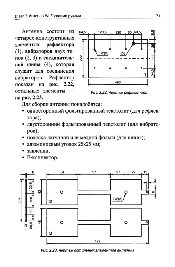 В Массорин - Как собрать антенны для связи, телевидения, Wi-Fi своими руками - Страница № 71