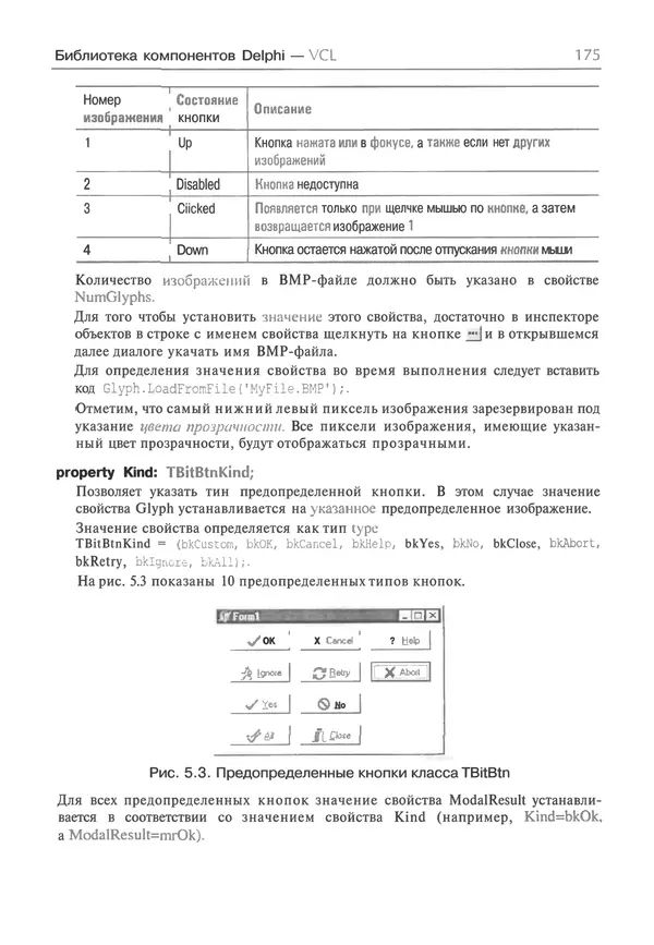 И. Баженова - Delphi 7: Самоучитель  программиста - Страница № 175