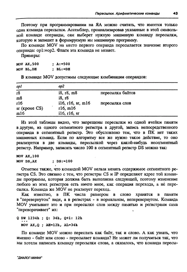 Владимир Пильщиков - Программирование на языке ассемблера ПЭВМ IBM - Страница № 44