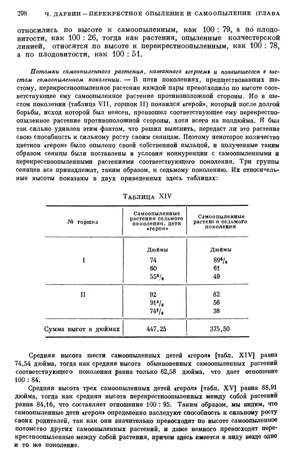Чарльз Дарвин - Собрание сочинений в 9 томах. Том 6. Опыление орхидей насекомыми. Перекрестное опыление и самоопыление - Страница № 298