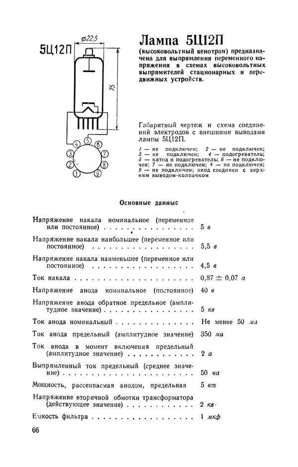 Юрий Голубев - Электровакуумные приборы. Справочник (100 приемно-усилительных ламп) - Страница № 67