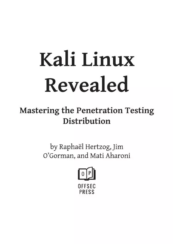 Рафаэль Херцог - Kali Linux от разработчиков - Страница № 2