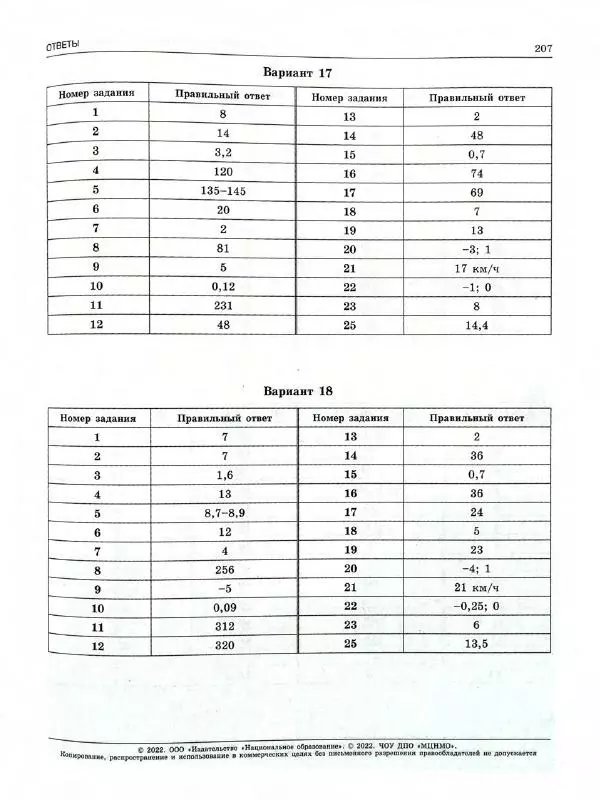 Иван Ященко - ОГЭ 2022. Математика. Типовые экзаменационные варианты. 36 вариантов - Страница № 209