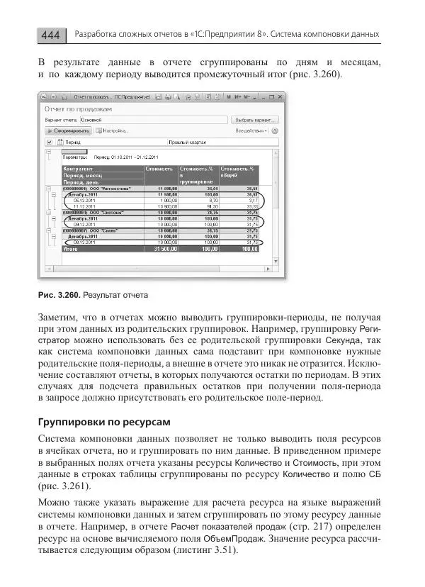 Елена Хрусталева - Разработка сложных отчетов в 1С:Предприятии 8. Система компоновки данных - Страница № 444