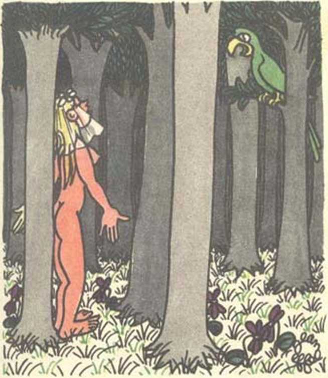 Любовь Адама и Евы. Жан Эффель. Иллюстрация 163