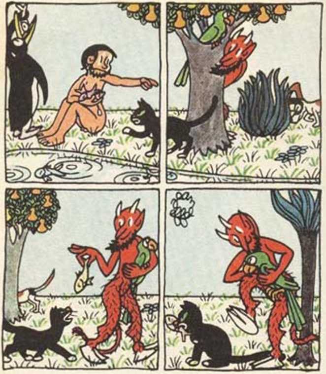 Любовь Адама и Евы. Жан Эффель. Иллюстрация 87